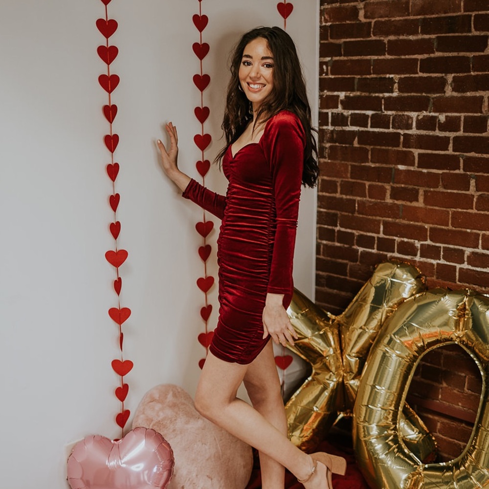 RED VELVET DRESS ✨